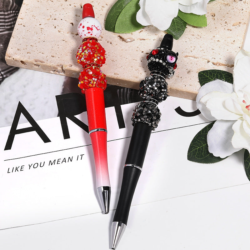 Wholesale 10PCS Colored Rhinestone Pearl Through Hole Acrylic Soft Sugar Beads